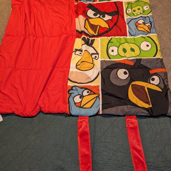 Angry Birds velour sleeping bag/comforter, size 54x30 - Picture 3 of 6